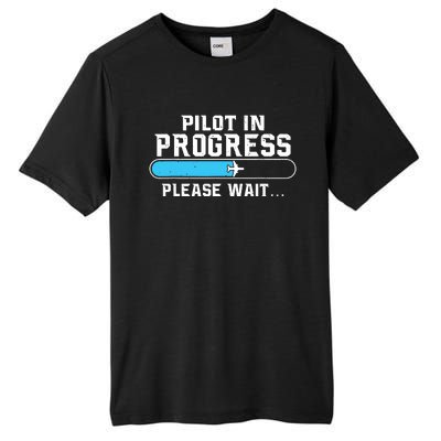 Pilot In Progress Airline Pilot Aviation Aircraft Lover Tall Fusion ChromaSoft Performance T-Shirt