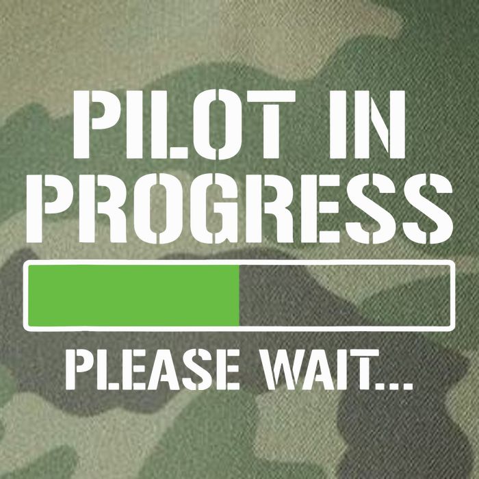 Pilot In Progress Funny Flight School Student Legacy Tie Dye Trucker Hat