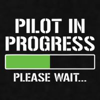 Pilot In Progress Funny Flight School Student Ladies PosiCharge Tri-Blend Wicking Tank