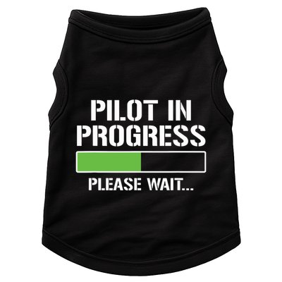Pilot In Progress Funny Flight School Student Doggie Tank
