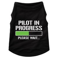 Pilot In Progress Funny Flight School Student Doggie Tank