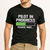 Pilot In Progress Funny Flight School Student Performance Shirt