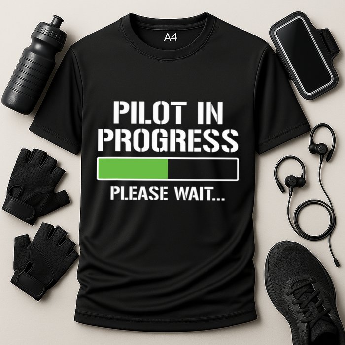 Pilot In Progress Funny Flight School Student Performance Shirt