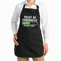 Pilot In Progress Funny Flight School Student Apron