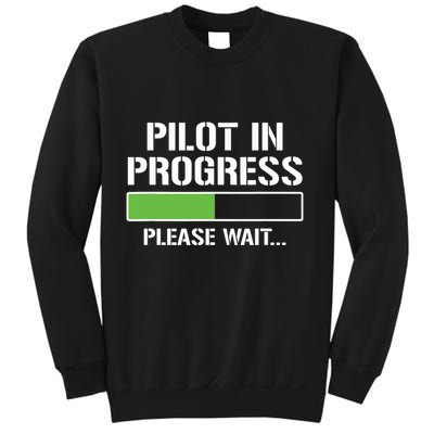 Pilot In Progress Funny Flight School Student Sweatshirt