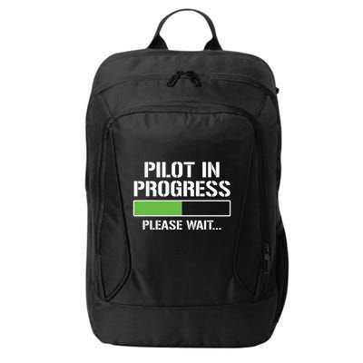 Pilot In Progress Funny Flight School Student City Backpack