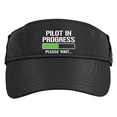 Pilot In Progress Funny Flight School Student Adult Drive Performance Visor