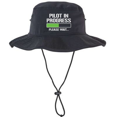 Pilot In Progress Funny Flight School Student Bucket Hat