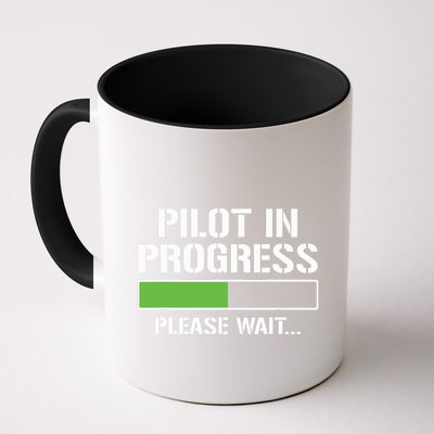 Pilot In Progress Funny Flight School Student Mug