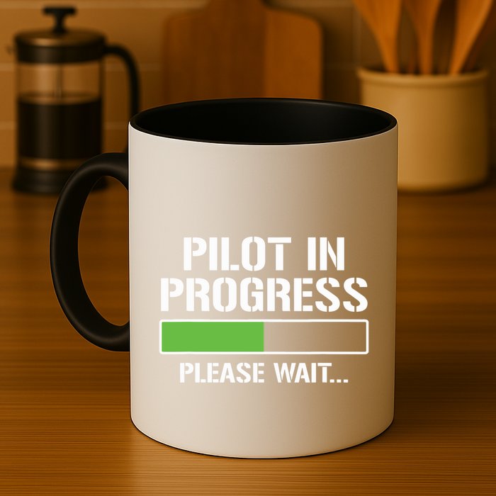 Pilot In Progress Funny Flight School Student Mug