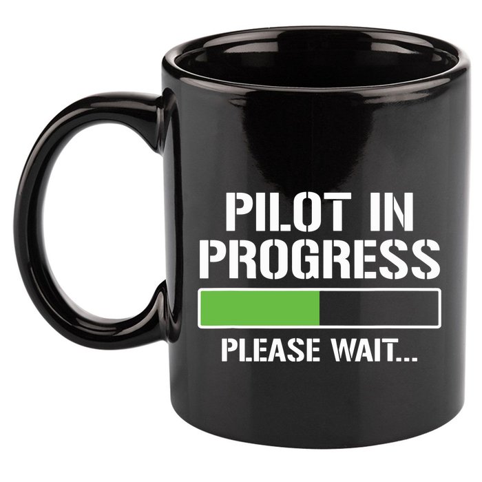 Pilot In Progress Funny Flight School Student 11oz C Handle Ceramic Mug