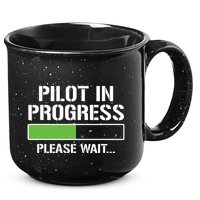 Pilot In Progress Funny Flight School Student 15oz Campfire Ceramic Mug