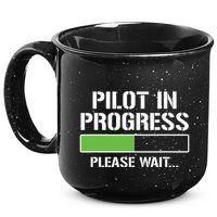 Pilot In Progress Funny Flight School Student 15oz Campfire Ceramic Mug