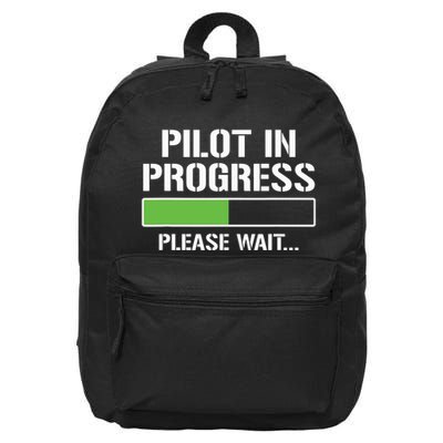 Pilot In Progress Funny Flight School Student 16 in Basic Backpack