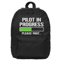 Pilot In Progress Funny Flight School Student 16 in Basic Backpack