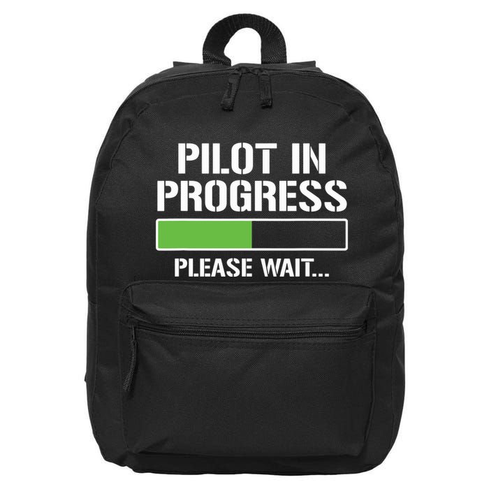 Pilot In Progress Funny Flight School Student 16 in Basic Backpack