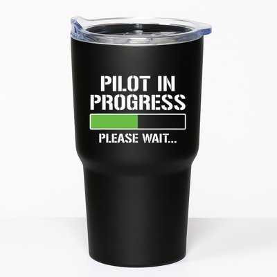 Pilot In Progress Funny Flight School Student Tumbler