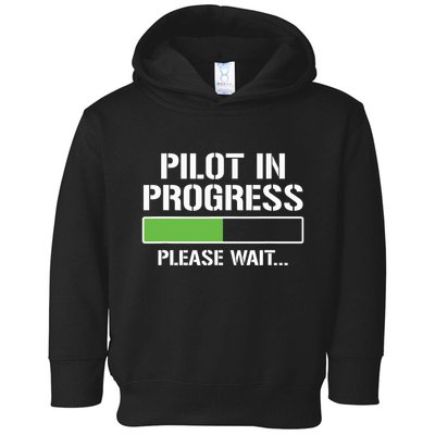 Pilot In Progress Funny Flight School Student Toddler Hoodie