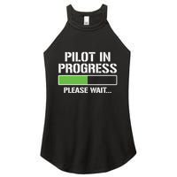 Pilot In Progress Funny Flight School Student Women's Perfect Tri Rocker Tank