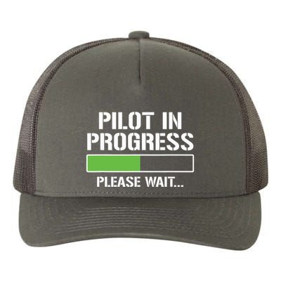 Pilot In Progress Funny Flight School Student Yupoong Adult 5-Panel Trucker Hat