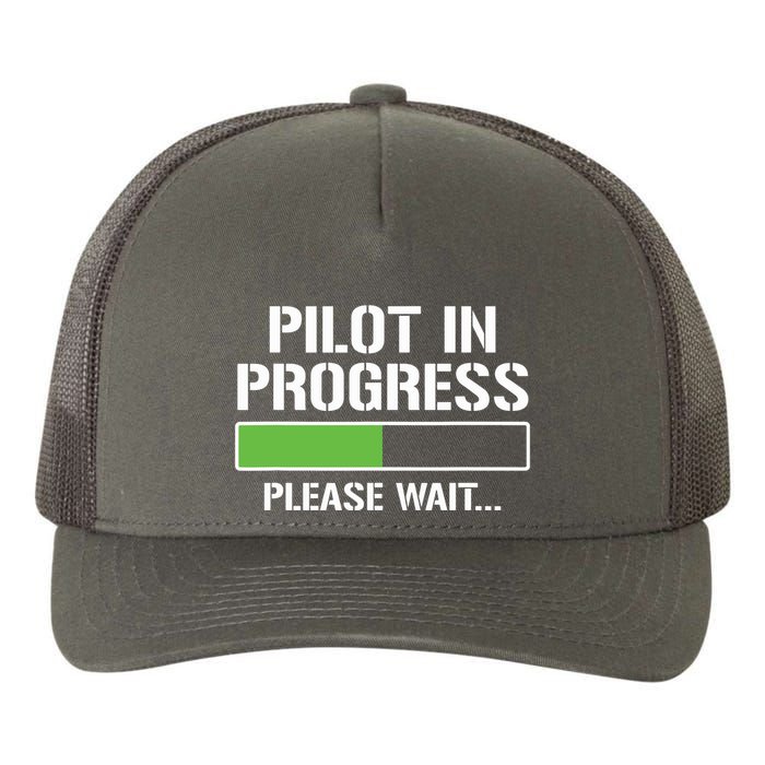 Pilot In Progress Funny Flight School Student Yupoong Adult 5-Panel Trucker Hat