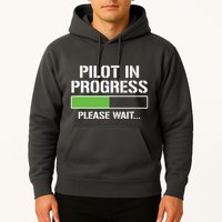 Pilot In Progress Funny Flight School Student Hoodie