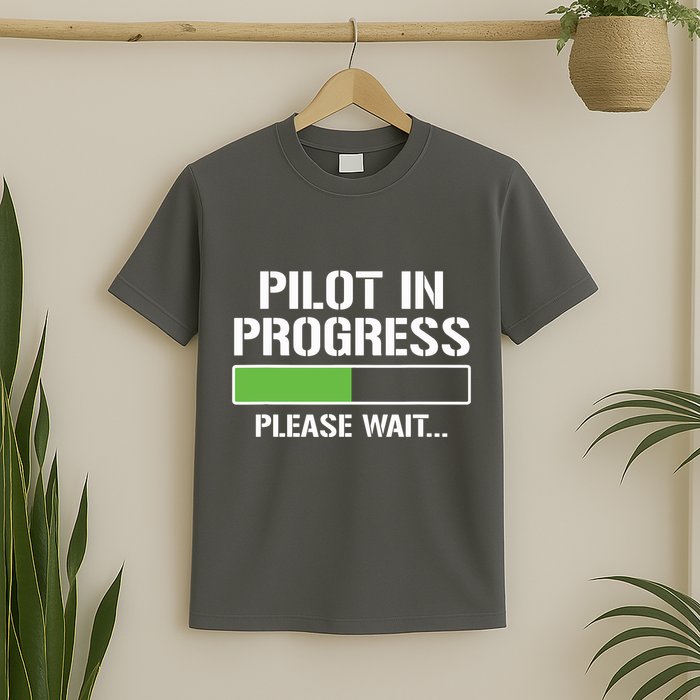 Pilot In Progress Funny Flight School Student T-Shirt