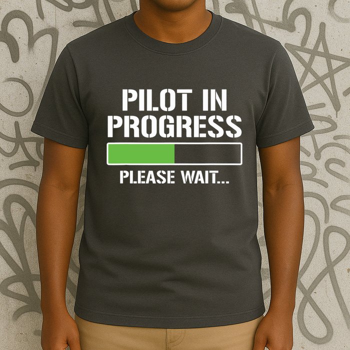 Pilot In Progress Funny Flight School Student T-Shirt