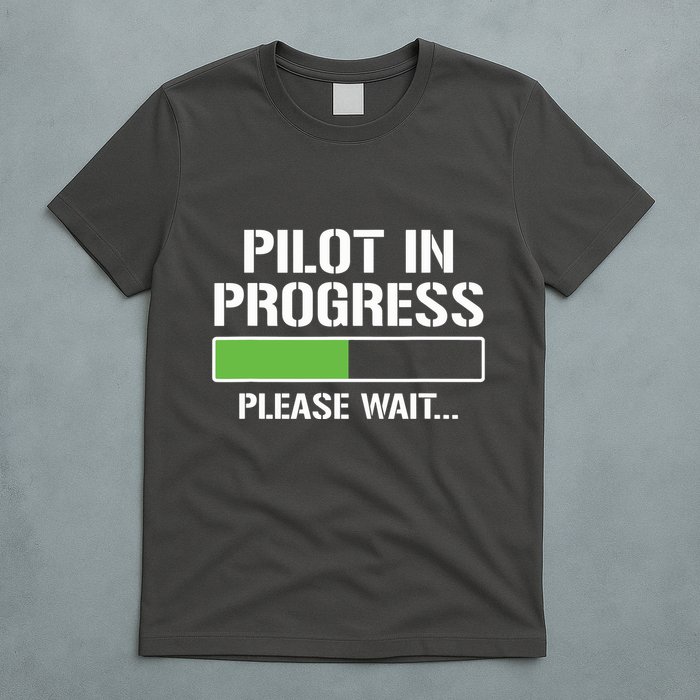 Pilot In Progress Funny Flight School Student T-Shirt