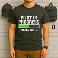 Pilot In Progress Funny Flight School Student T-Shirt