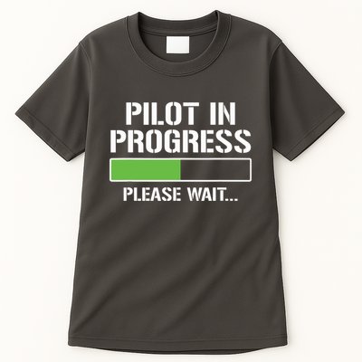 Pilot In Progress Funny Flight School Student Tall T-Shirt