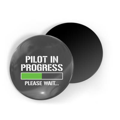 Pilot In Progress Funny Flight School Student Magnet
