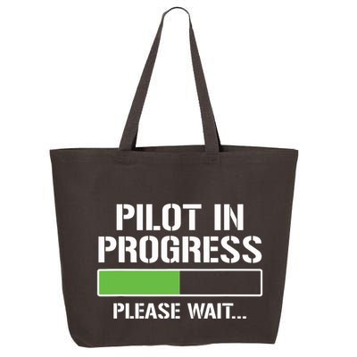 Pilot In Progress Funny Flight School Student 25L Jumbo Tote