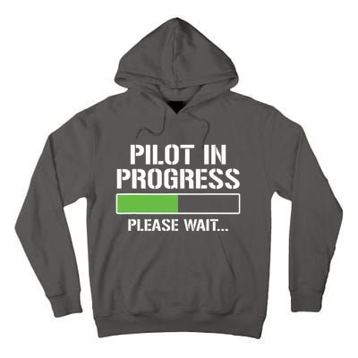 Pilot In Progress Funny Flight School Student Tall Hoodie