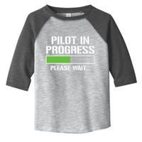 Pilot In Progress Funny Flight School Student Toddler Fine Jersey T-Shirt