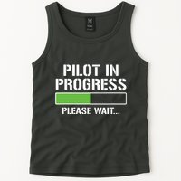 Pilot In Progress Funny Flight School Student Tank Top