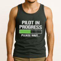 Pilot In Progress Funny Flight School Student Tank Top