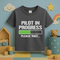 Pilot In Progress Funny Flight School Student Toddler T-Shirt