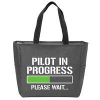 Pilot In Progress Funny Flight School Student Zip Tote Bag