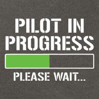 Pilot In Progress Funny Flight School Student Cotton Canvas Backpack