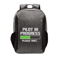 Pilot In Progress Funny Flight School Student Vector Backpack