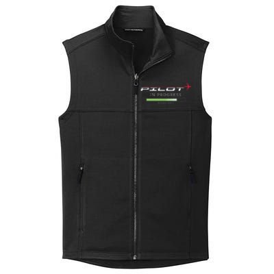 Pilot In Progress Funny Future Pilot Aviation Airplane Gift Collective Smooth Fleece Vest