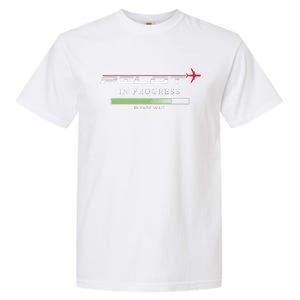 Pilot In Progress Funny Future Pilot Aviation Airplane Gift Garment-Dyed Heavyweight T-Shirt