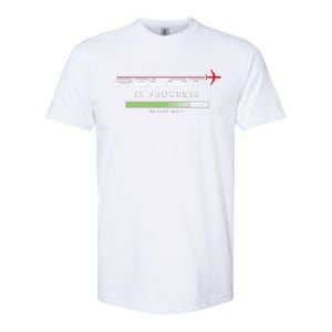 Pilot In Progress Funny Future Pilot Aviation Airplane Gift Softstyle CVC T-Shirt