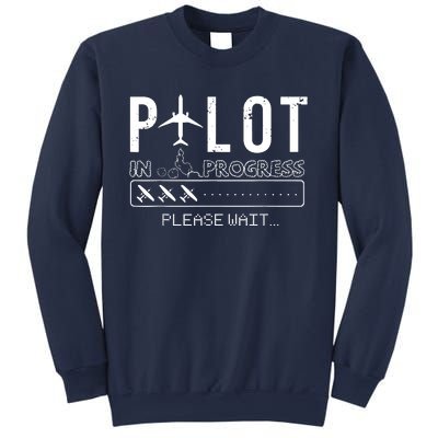 Pilot In Progress Funny Future Pilot Aviation Airplane Gift Sweatshirt