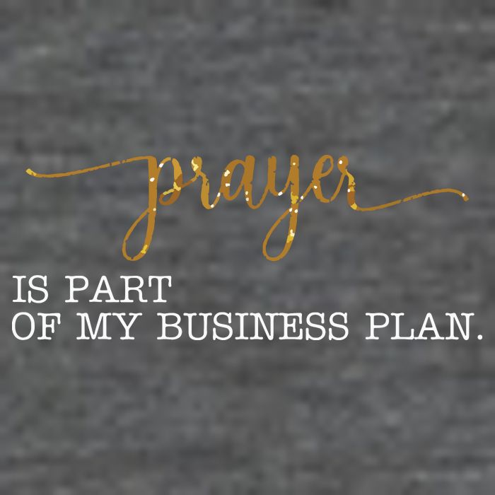 Prayer Is Part Of My Business Plan Prayer Zip Tote Bag