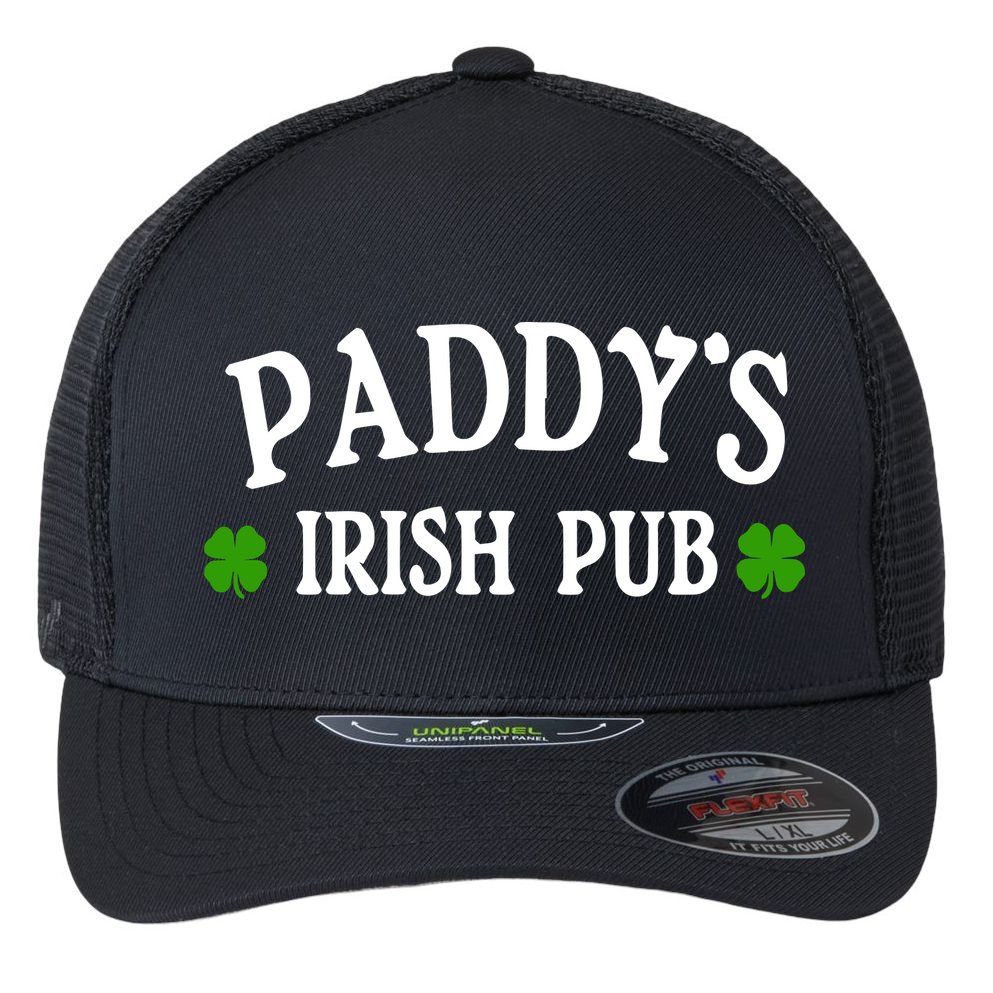 Paddy's Irish Pub St. Patrick's Day Flexfit Unipanel Trucker Cap