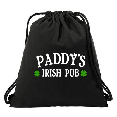 Paddy's Irish Pub St. Patrick's Day Drawstring Bag
