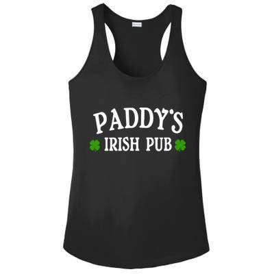 Paddy's Irish Pub St. Patrick's Day Ladies PosiCharge Competitor Racerback Tank