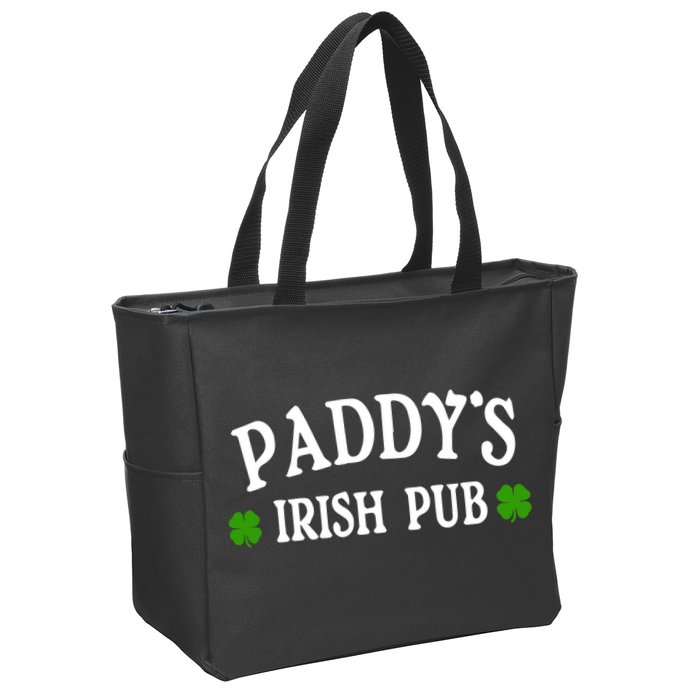 Paddy's Irish Pub St. Patrick's Day Zip Tote Bag